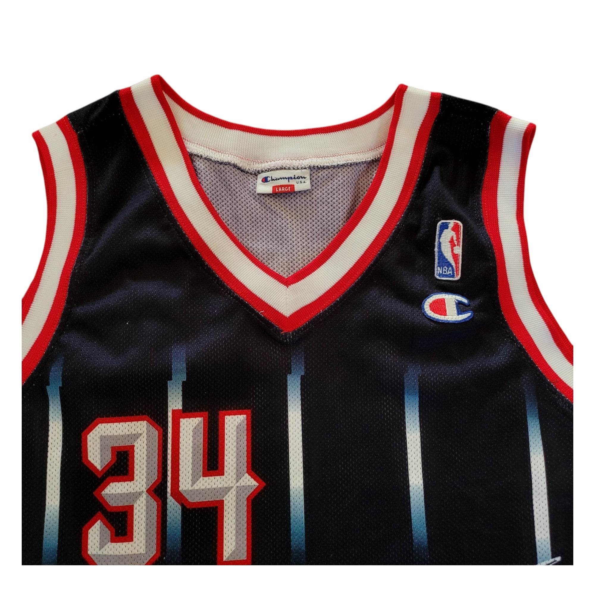 Vintage Champion Houston Rockets Olajuwon 34 Jersey – L - USASTARFASHION
