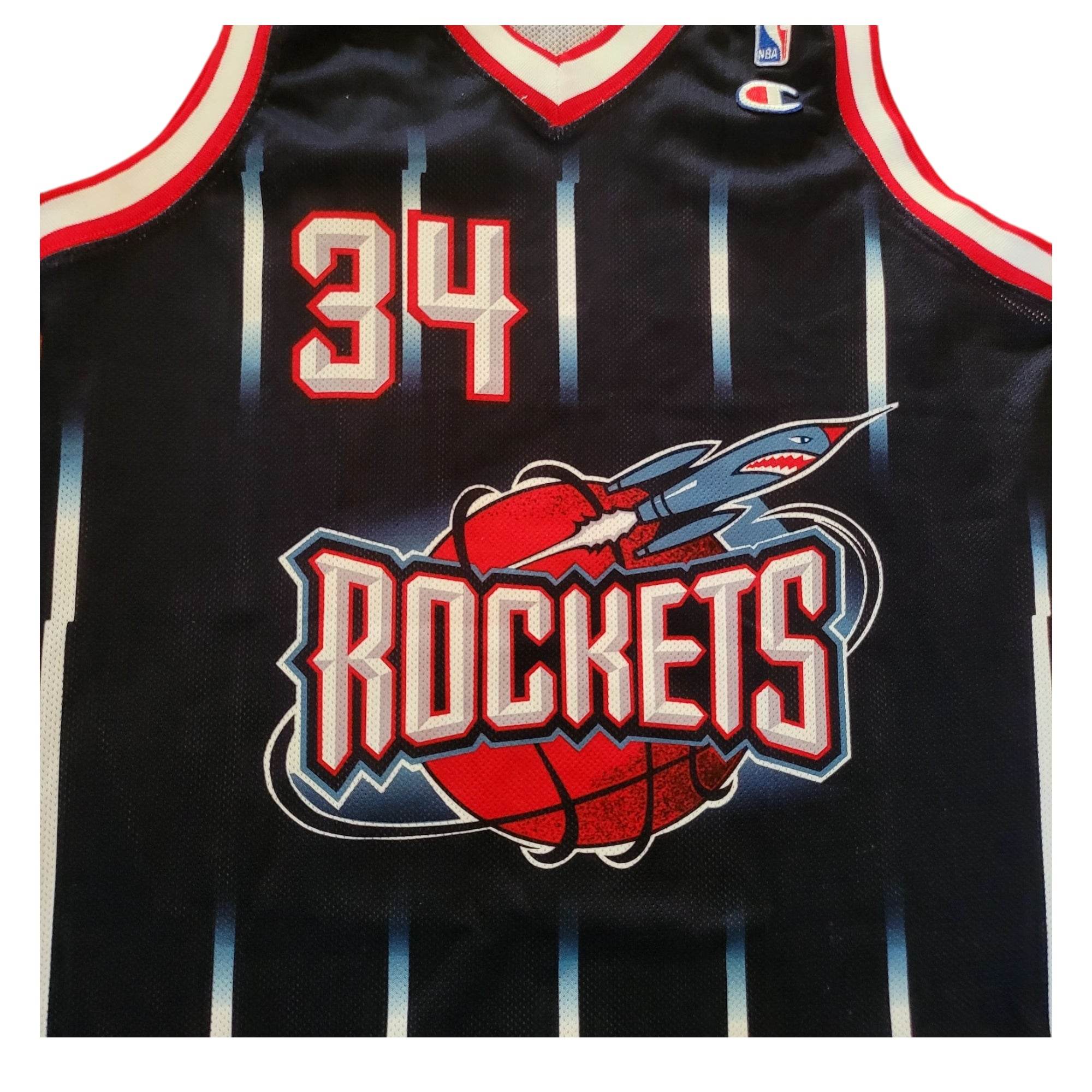 Vintage Champion Houston Rockets Olajuwon 34 Jersey – L - USASTARFASHION