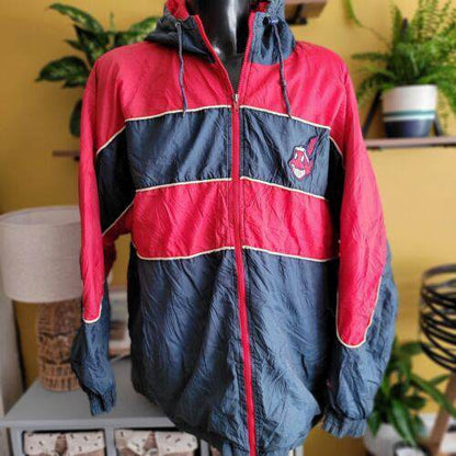 Proplayer Vintage MBL Pro Lines cleveland indians Rare Jacket Mens - USASTARFASHION