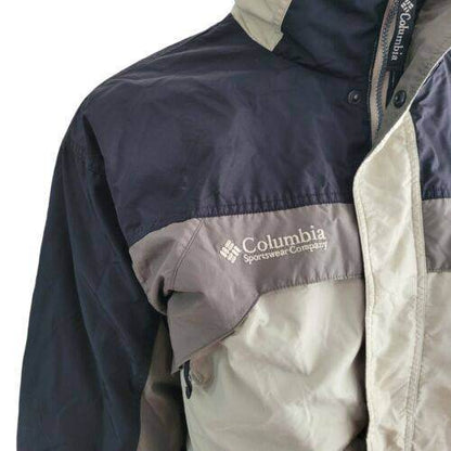 Vintage COLUMBIA Men Waterproof 2in1 Fleece Jacket Coat Sz L - USASTARFASHION