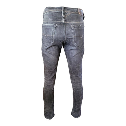 Vintage Diesel Industry Italy Jeans – W34 – Tapered Fit – Dark Grey - USASTARFASHION