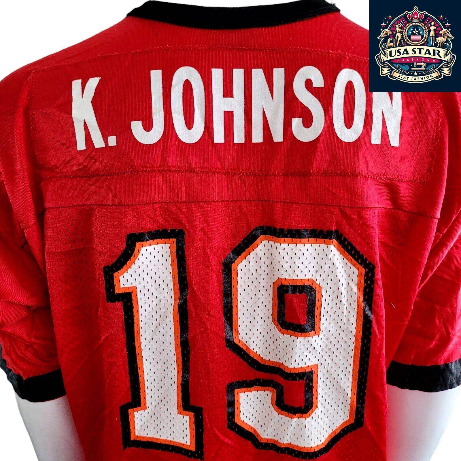 Vintage Keyshawn Johnson 19 Tampa Bay Buccaneers Football Jersey - Men's L - USASTARFASHION