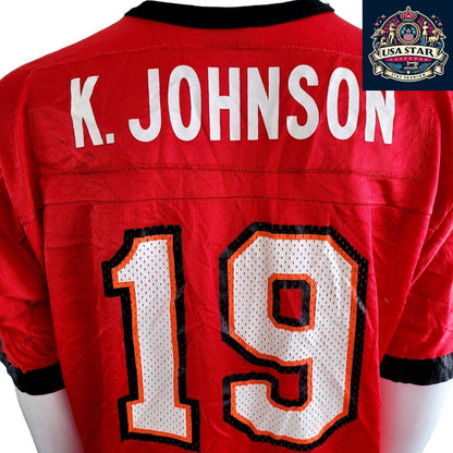 Vintage Keyshawn Johnson 19 Tampa Bay Buccaneers Football Jersey - Men's L - USASTARFASHION