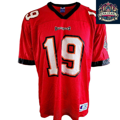 Vintage Keyshawn Johnson 19 Tampa Bay Buccaneers Football Jersey - Men's L - USASTARFASHION