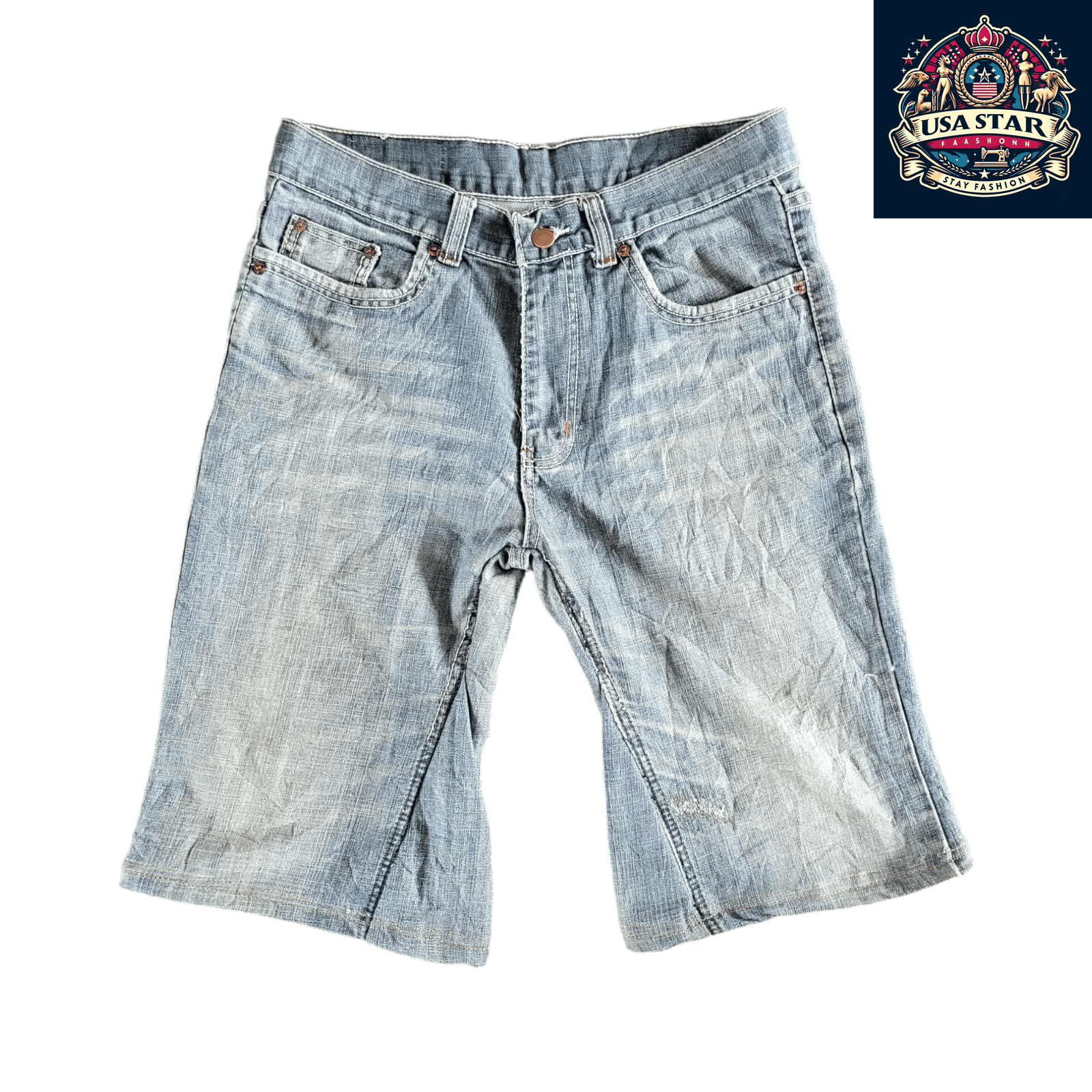 Vintage Levi's 501 Denim Jorts W32 - Eco - Friendly Reworked Workwear Shorts - USASTARFASHION