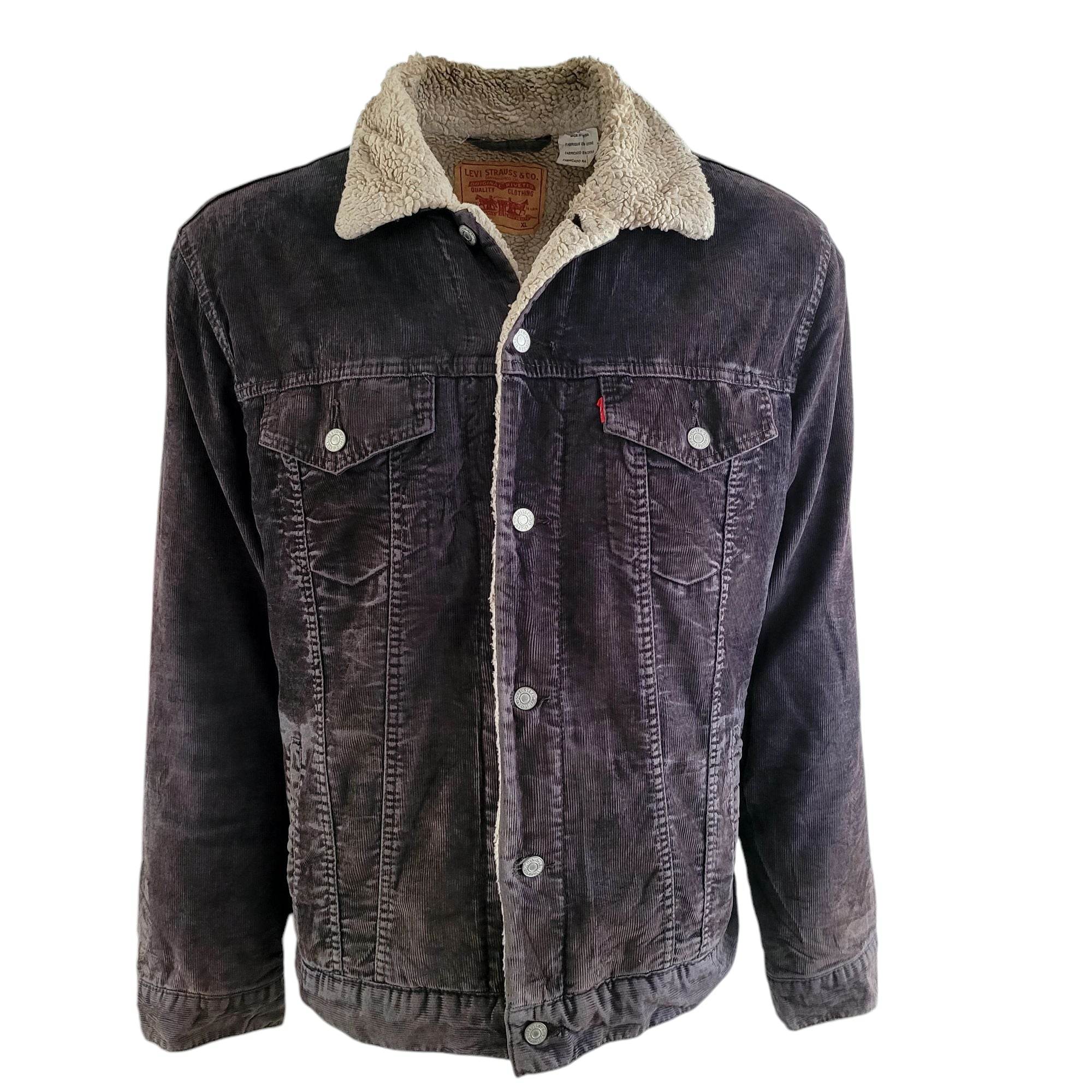 Vintage Levi’s 70598 Sherpa Corduroy Trucker Jacket – XL, USA - USASTARFASHION