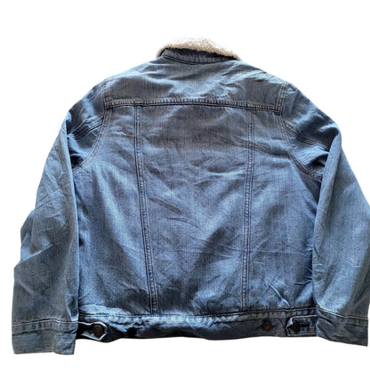 Vintage Levi’s Sherpa Denim Trucker Jacket – Youth M (10–12) - USASTARFASHION