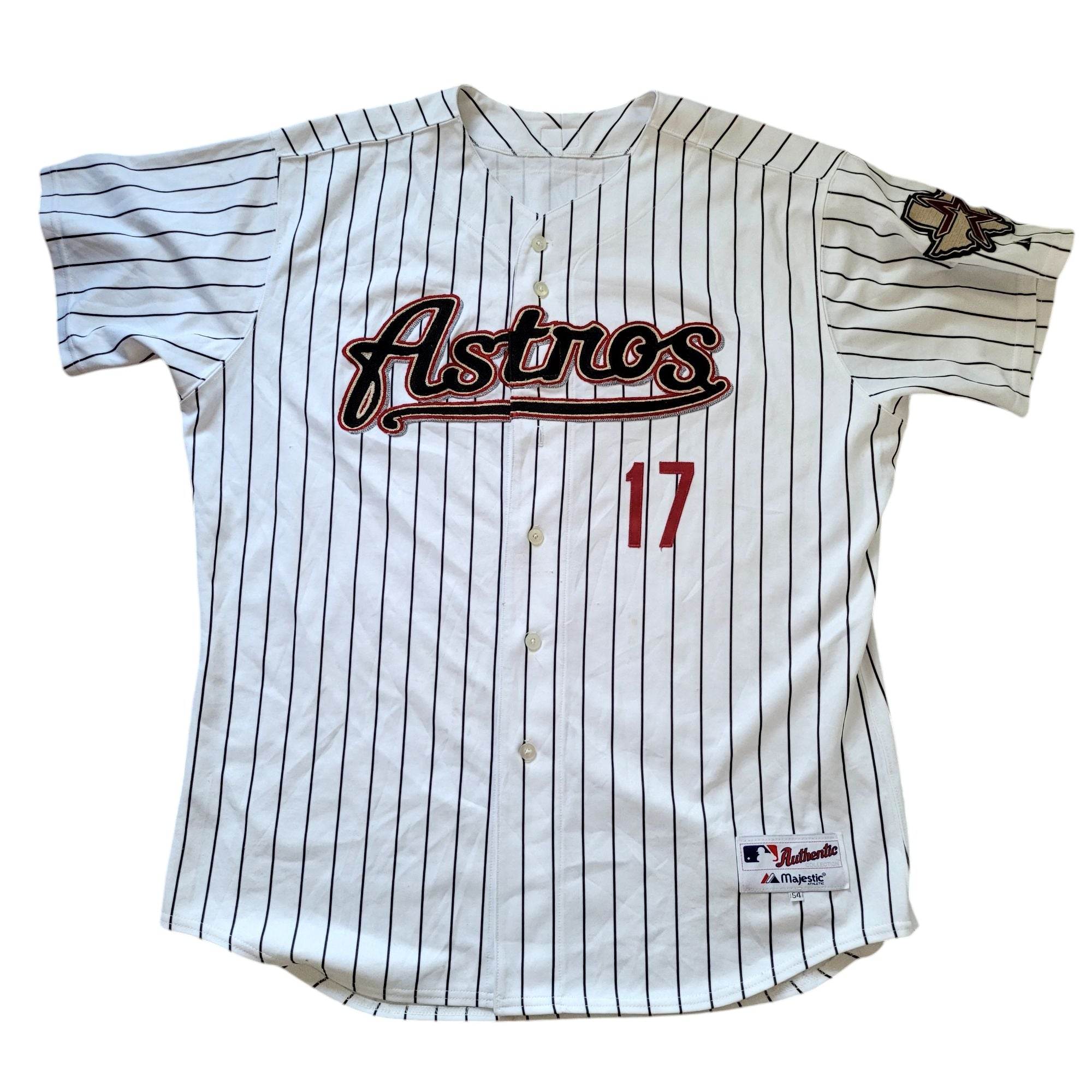 Vintage Majestic Houston Astros Lance Berkman 17 Jersey –Sz 54(XL) - USASTARFASHION