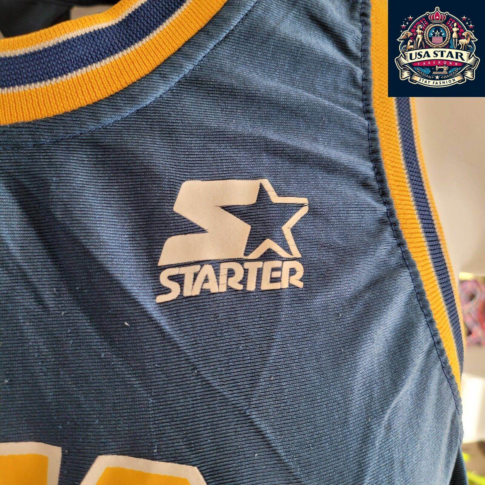 Vintage Michigan Wolverines Jersey Starter 4 Chris Webber Size 48 Large Pre - Owned Classic - USASTARFASHION