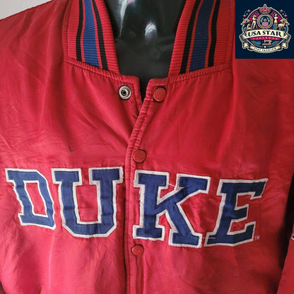 Vintage NCAA Duke Blue Devils Varsity bomber Jacket Sz 2xl - USASTARFASHION