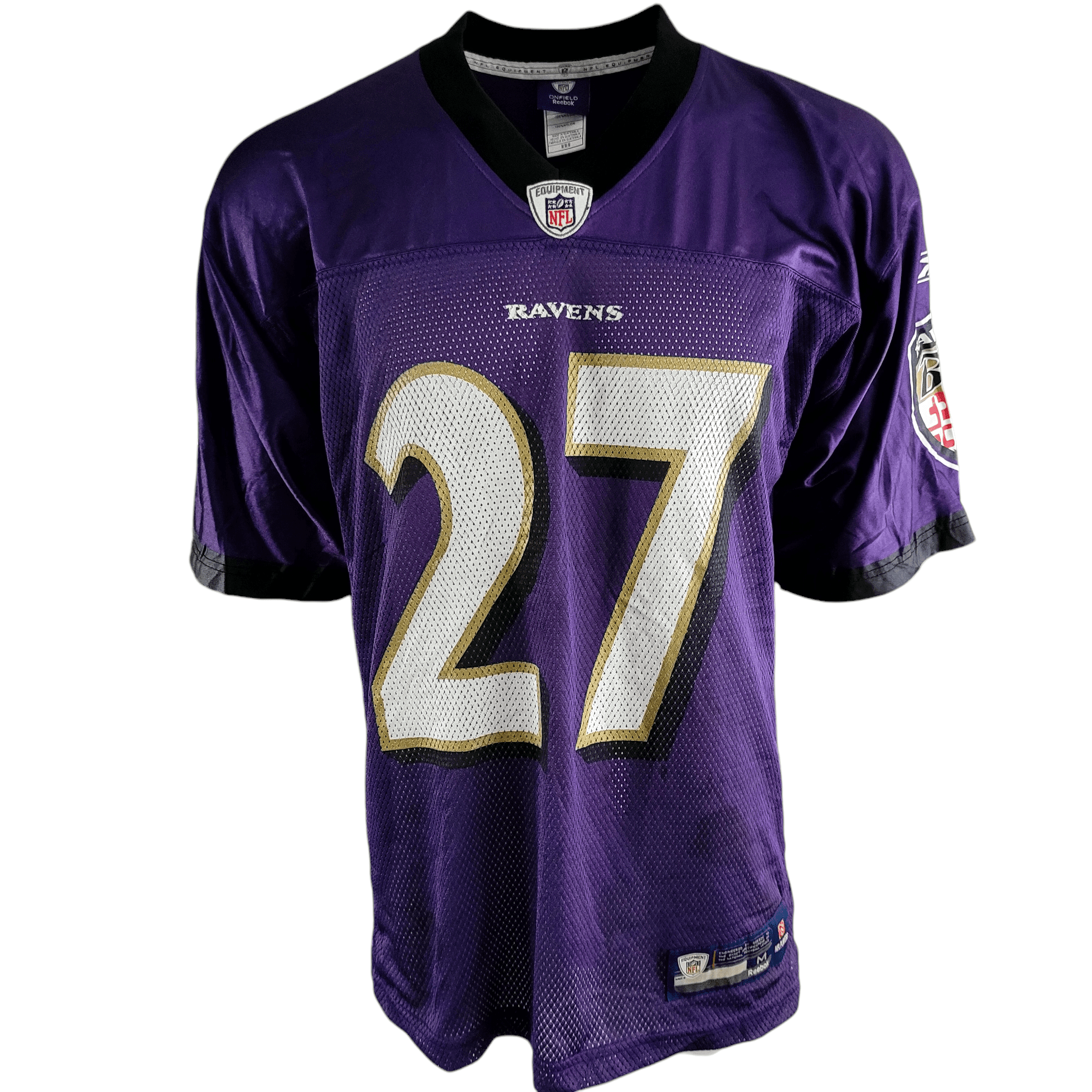 Vintage Reebok Ray Rice Jersey 27 - Baltimore Ravens, Size M, Authentic NFL Clothing - USASTARFASHION