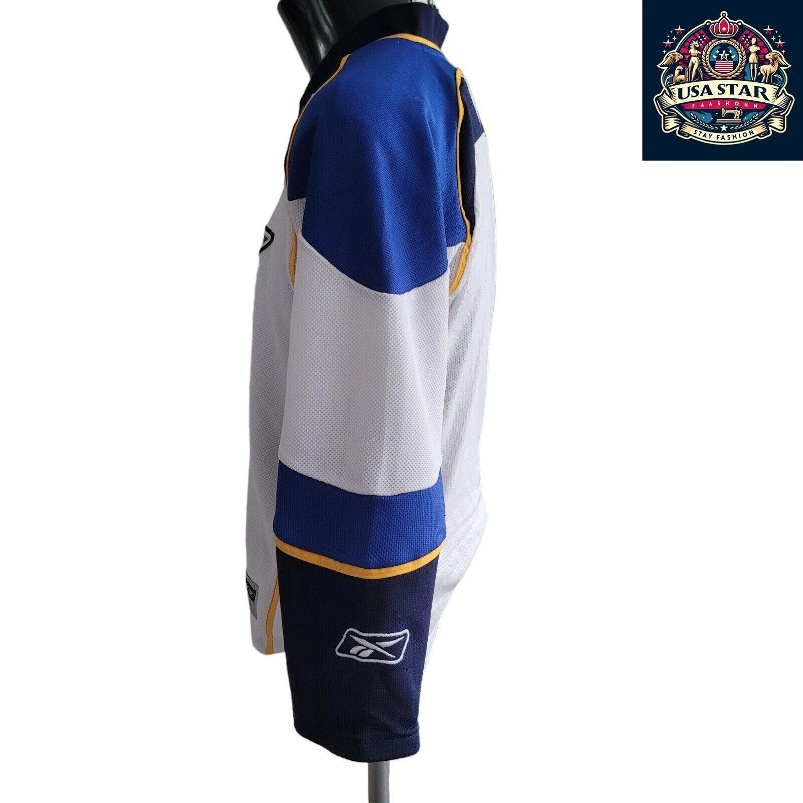 Vintage Reebok St. Louis Blues Youth Hockey Jersey L/XL - Retro Design, Comfort Fit, NHL Style - USASTARFASHION