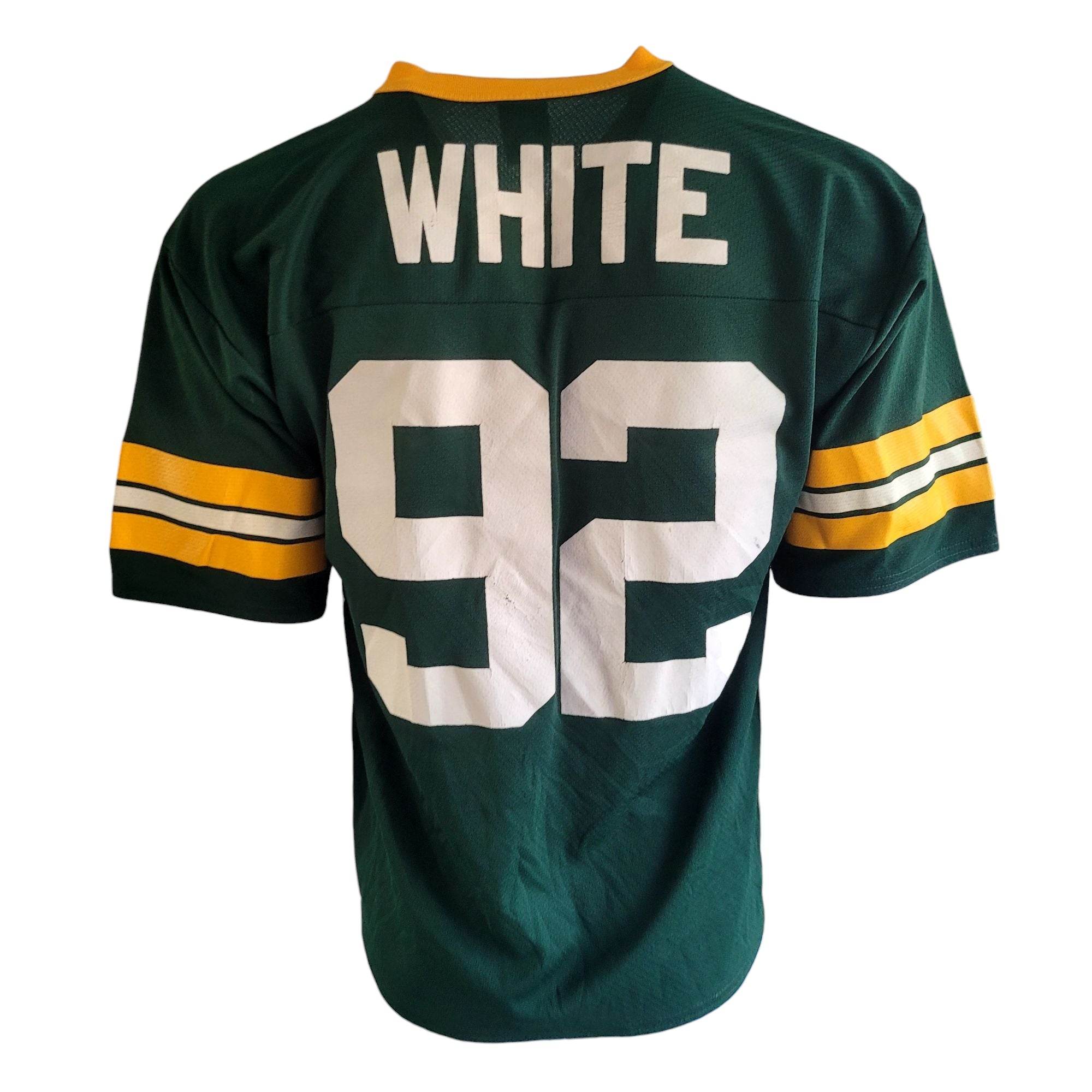 Vintage Reggie White 92 Green Bay Packers Jersey by Logo 7 - Made in USA (Size M) - USASTARFASHION