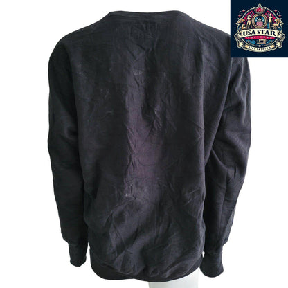 Vintage Steve and Barrys "THE D" DETROIT Black sweatshirt Xlarge - USASTARFASHION