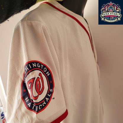 Vintage Washington Nationals MLB Baseball Jersey Adult (M) The Tombs 5 - USASTARFASHION