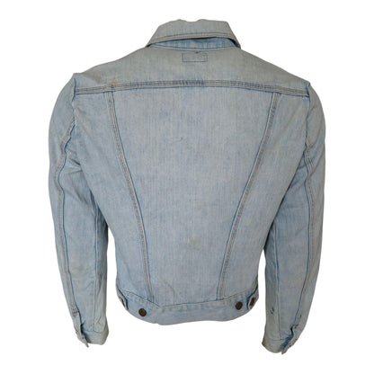 Vintage Wrangler Denim Jacket USA – Light Wash – Men’s M – Distressed - USASTARFASHION
