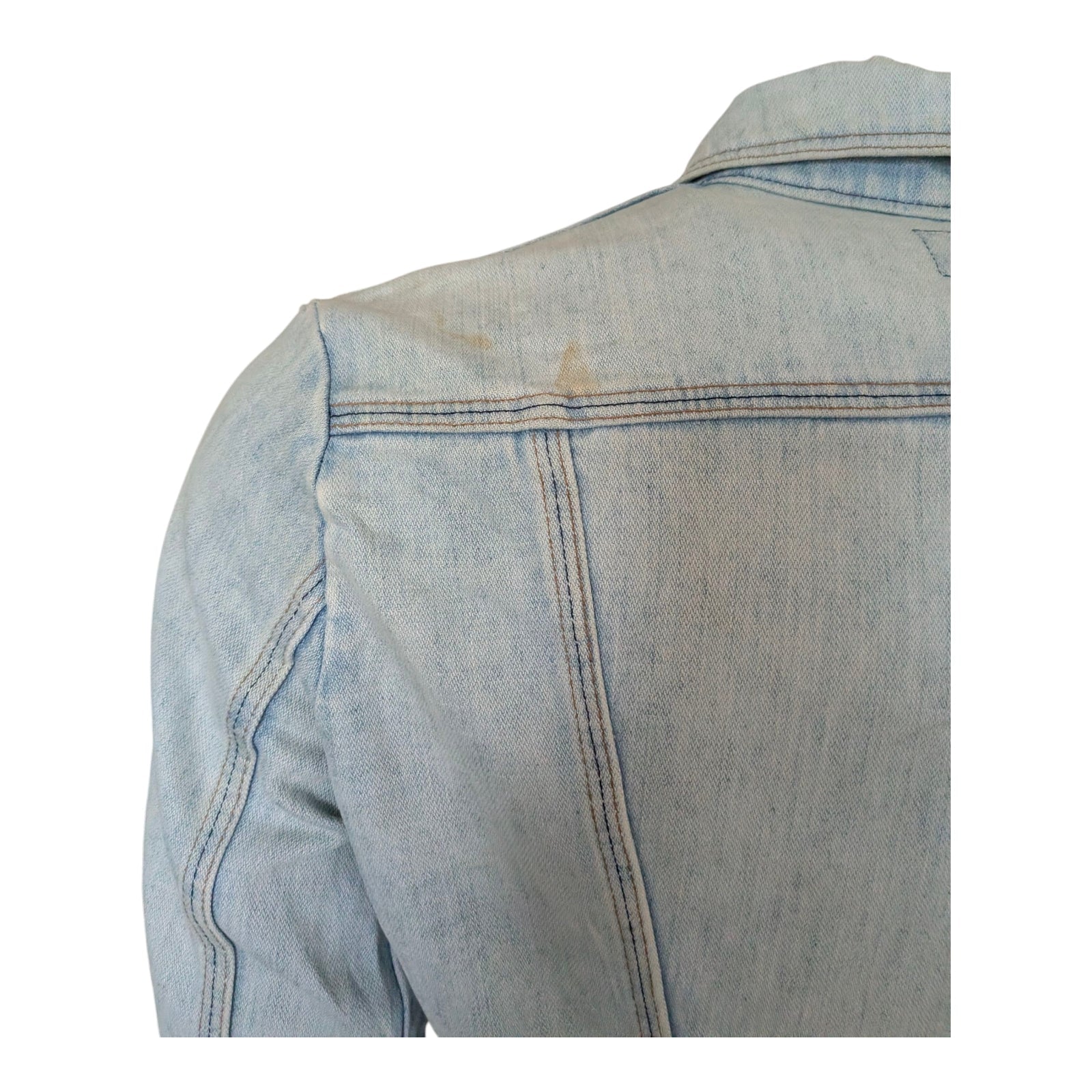 Vintage Wrangler Denim Jacket USA – Light Wash – Men’s M – Distressed - USASTARFASHION