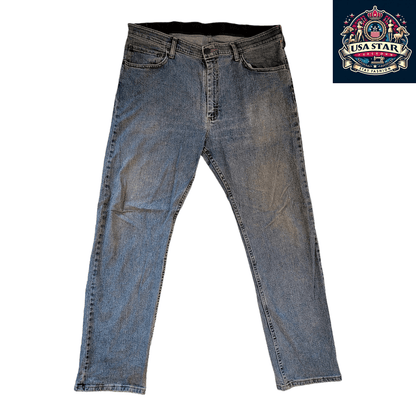 Vintage Wrangler Jeans Men W38, Premium Quality Straight Fit in Classic Blue Denim - USASTARFASHION