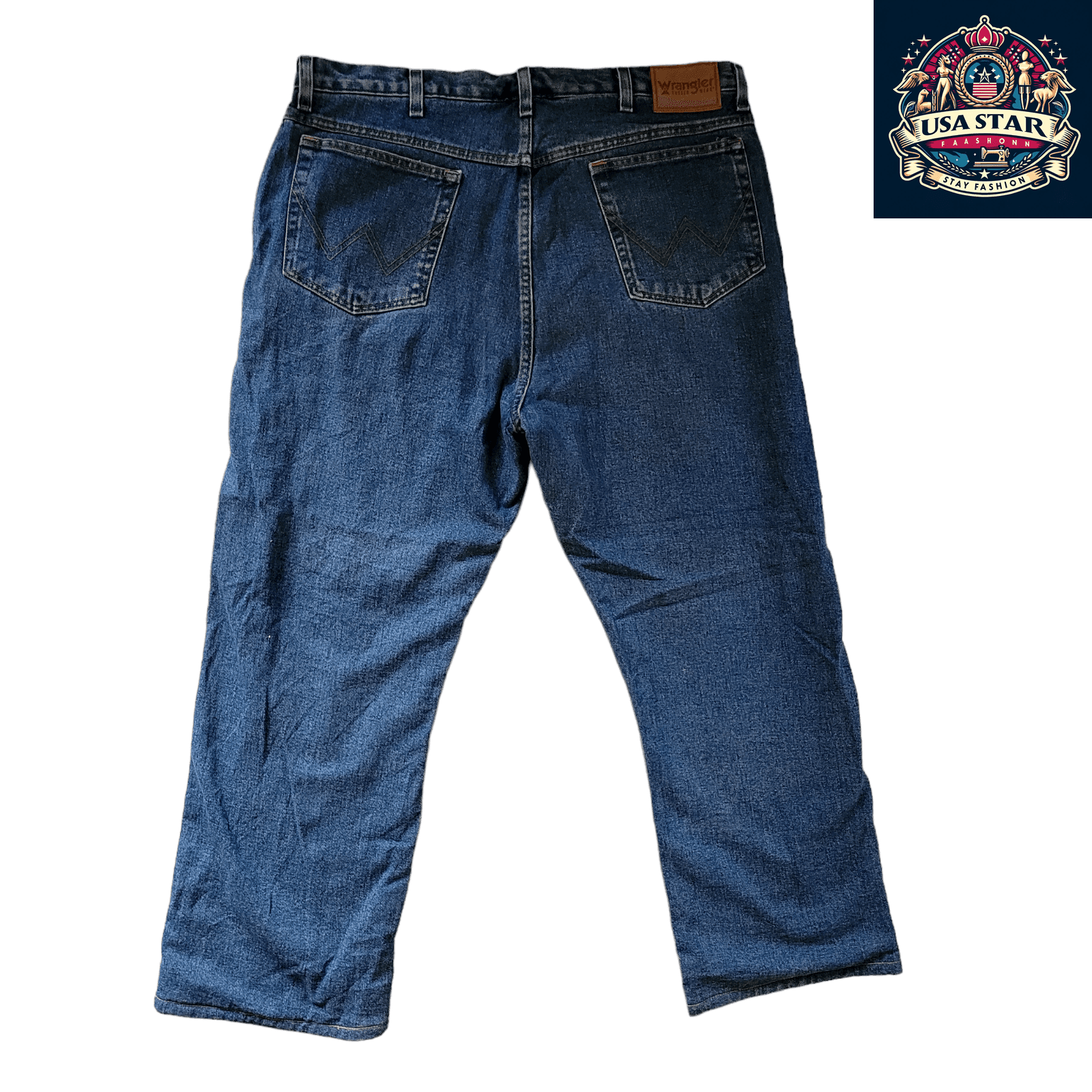 Vintage Wrangler Rugged Wear Jeans W38 x L32 - Fleece - Lined, Durable, Classic Fit for Outdoor Comfort - USASTARFASHION
