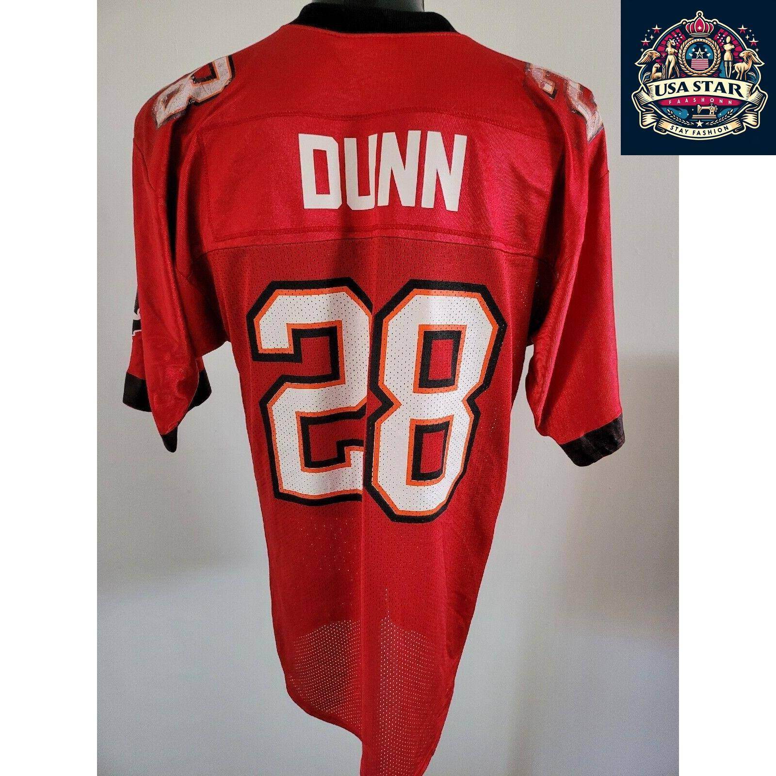 Warrick Dunn 28 Tampa Bay Buccaneers NFL Red Jersey Medium Puma - USASTARFASHION