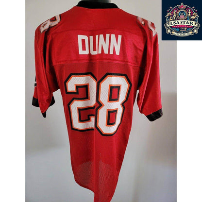 Warrick Dunn 28 Tampa Bay Buccaneers NFL Red Jersey Medium Puma - USASTARFASHION