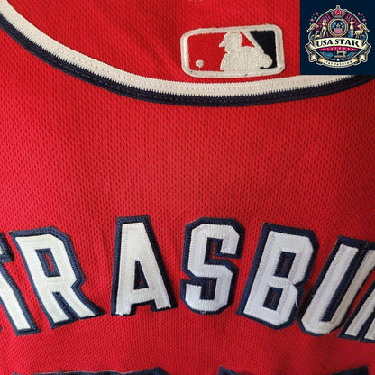 Washington Nationals Baseball Jersey by Majestic STRASBURG  37 Majestic sz 44 - USASTARFASHION