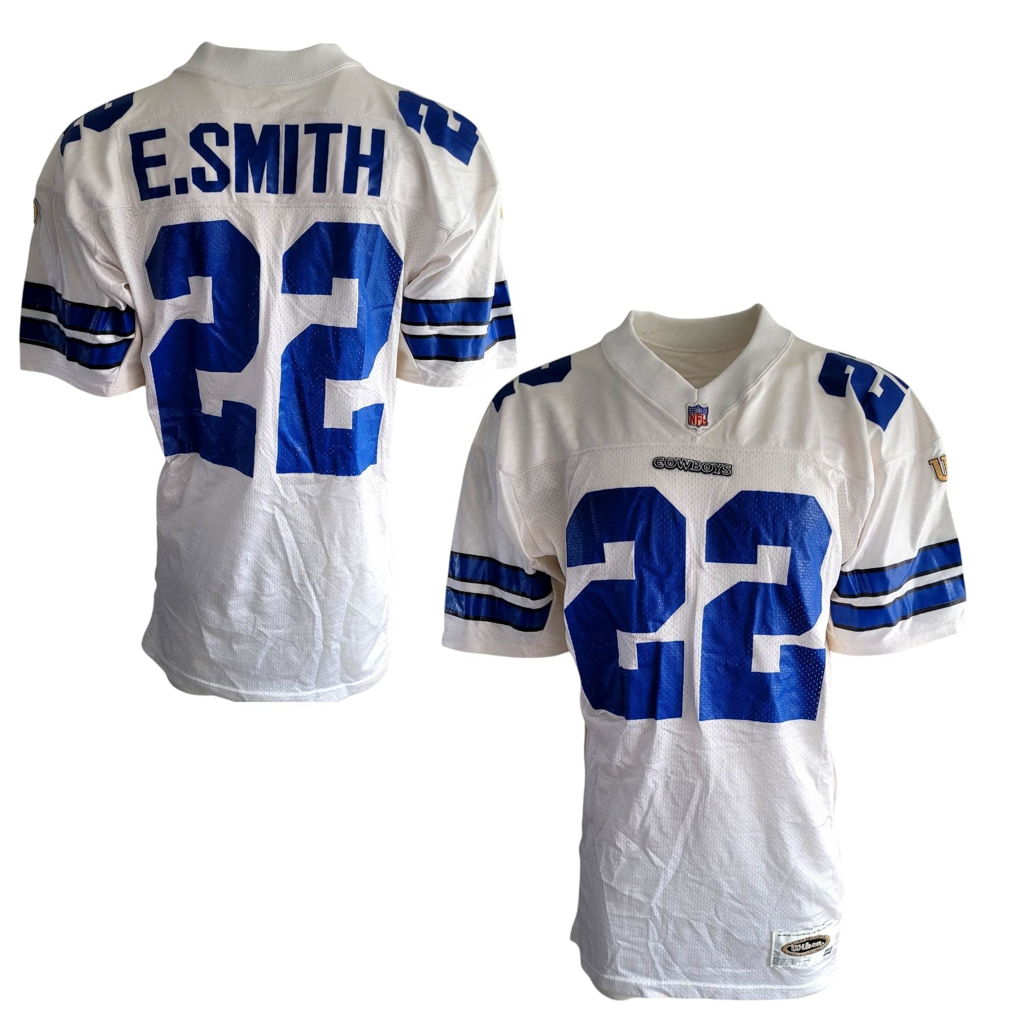 Wilson Authentic Dallas Cowboys Emmitt Smith 22 Jersey – Size 46 – Made in USA - USASTARFASHION