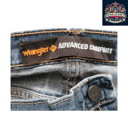 Wrangler Flame Resistant Jeans FRAC47D 38x32, Advanced Comfort, Light Blue Denim, Grade A/B - USASTARFASHION