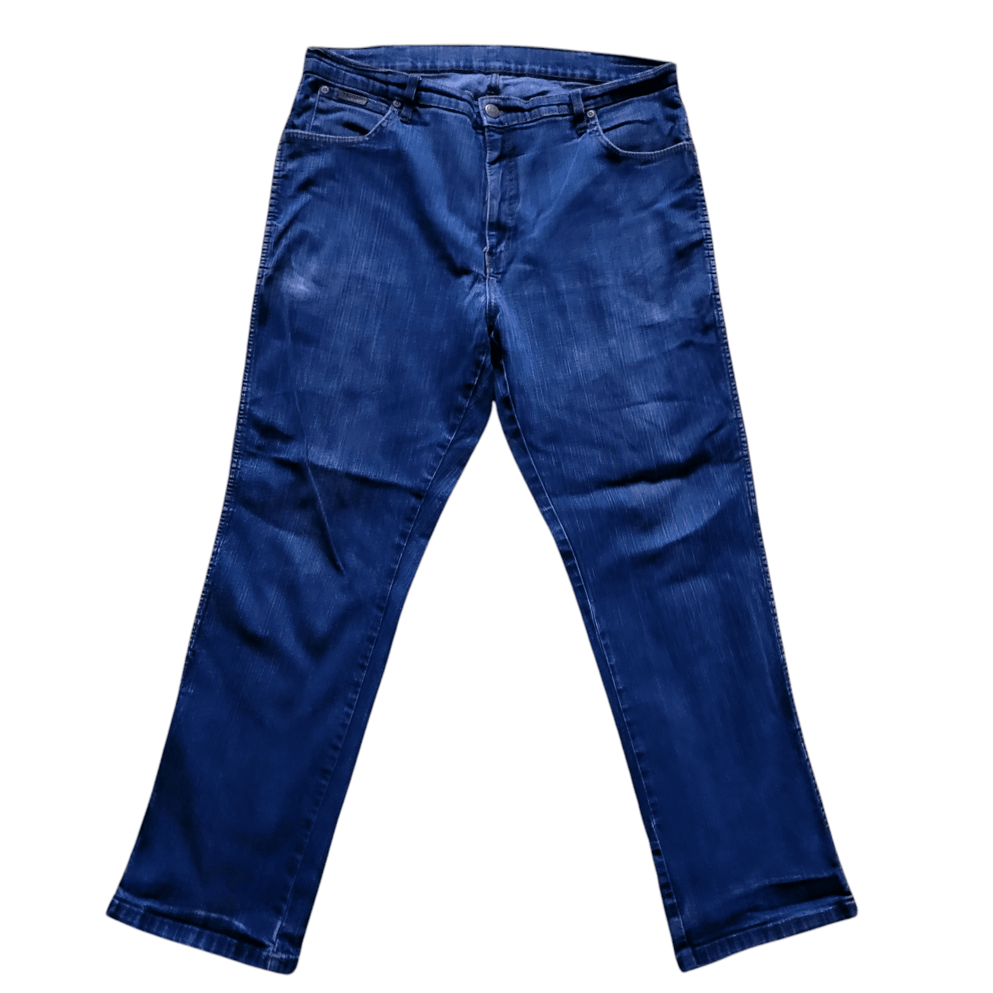 Wrangler Men's Jeans Texas Stretch Straight - Leg, Blue, Size W36 L30, Comfortable Cotton Blend - USASTARFASHION