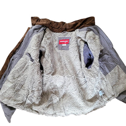 Wrangler Sherpa - Lined Canvas Barn Jacket XL – Corduroy Collar - USASTARFASHION