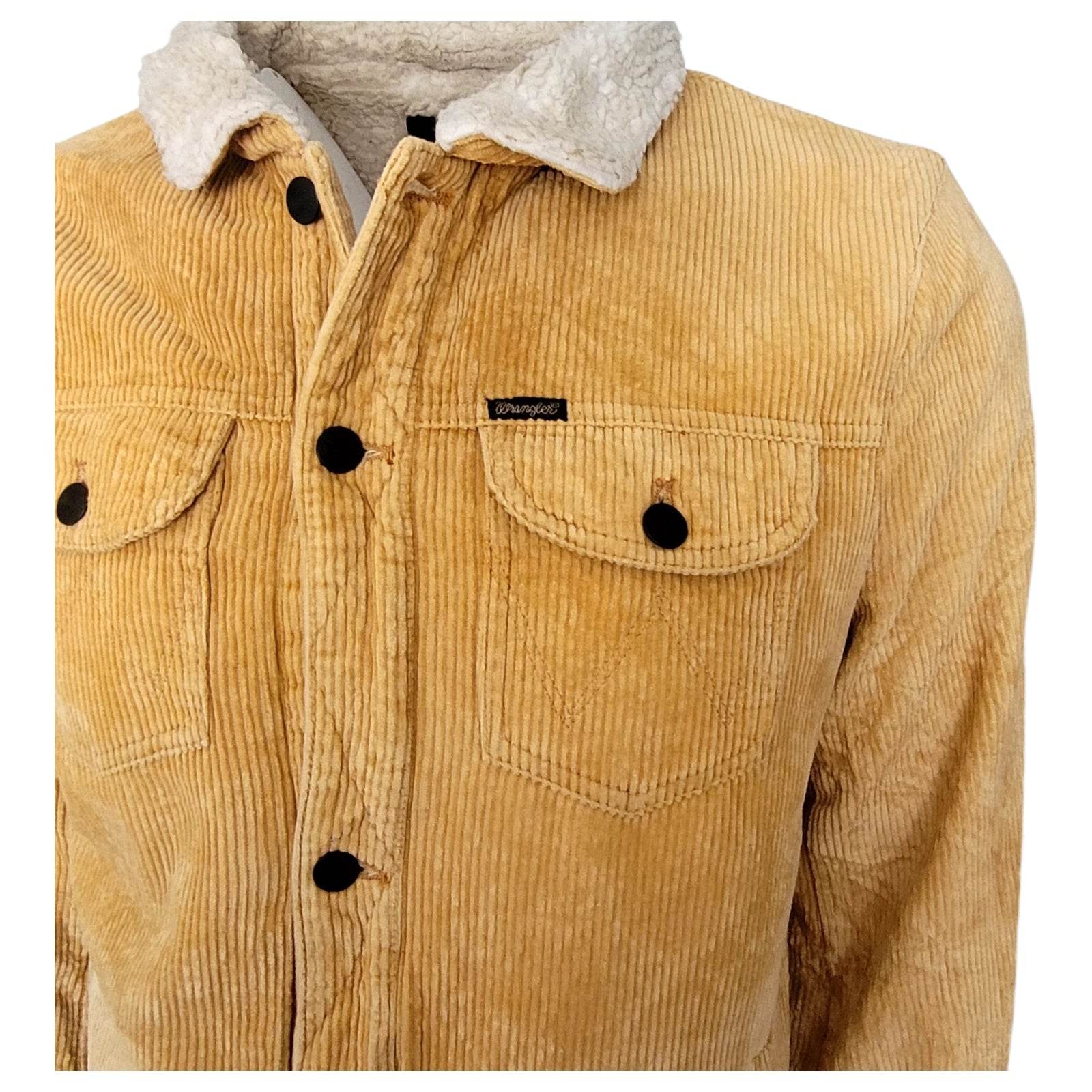 Wrangler Sherpa - Lined Corduroy Jacket – Size M - USASTARFASHION