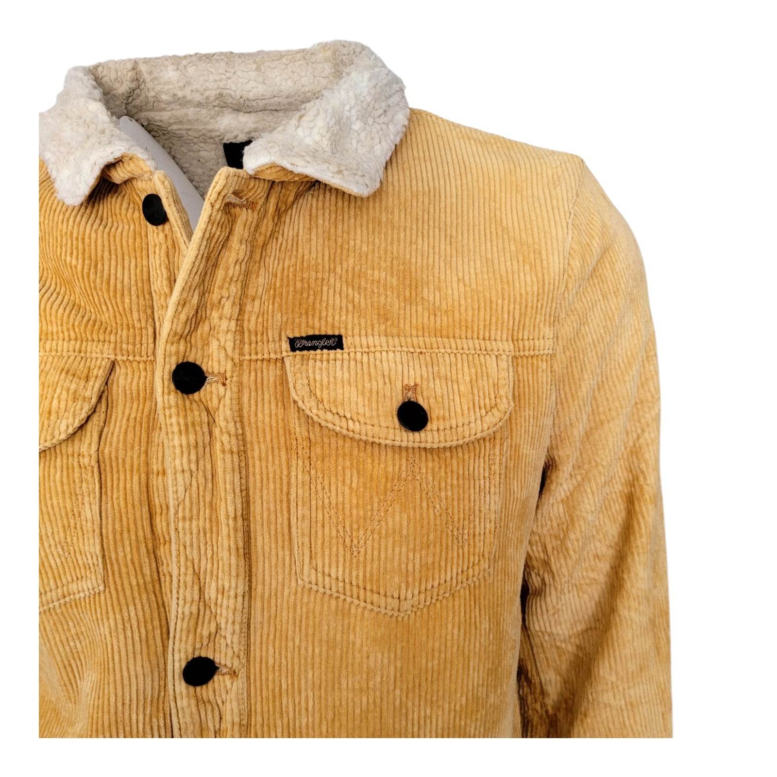 Wrangler Sherpa - Lined Corduroy Jacket – Size M - USASTARFASHION