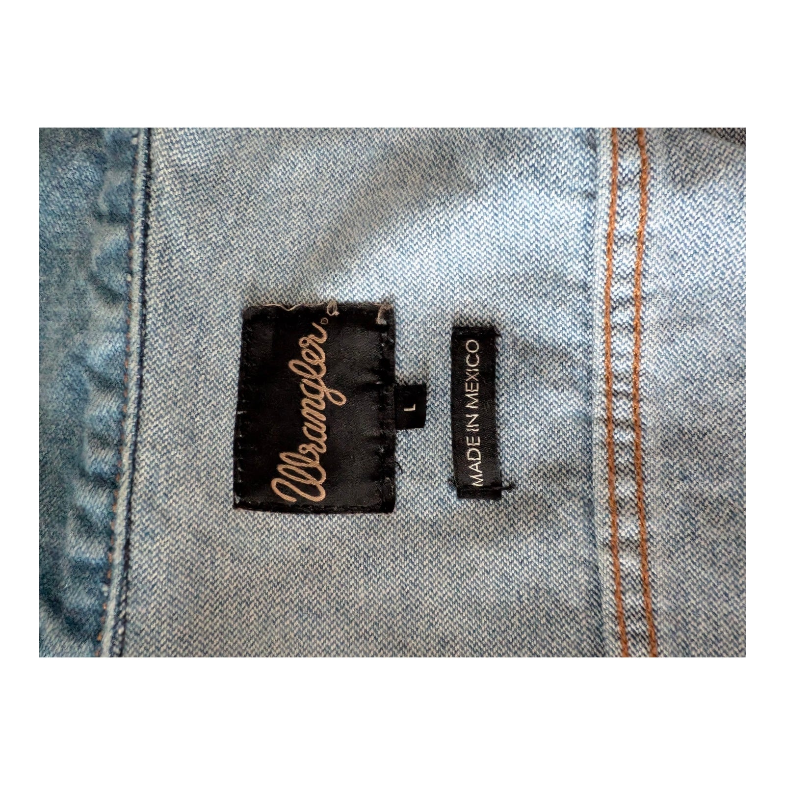Wrangler Vintage Denim Trucker Jacket – Size L - USASTARFASHION