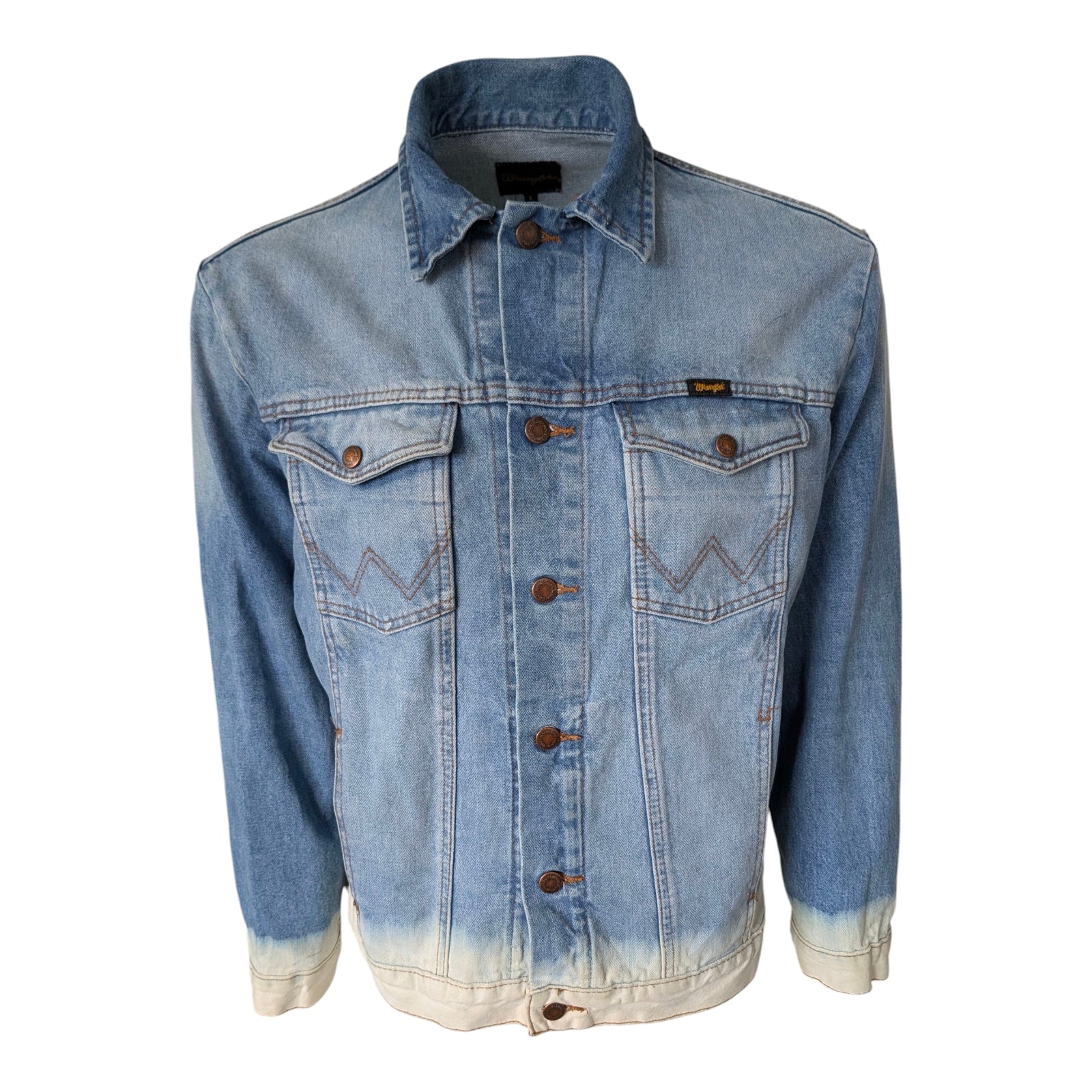 Wrangler Vintage Denim Trucker Jacket – Size L - USASTARFASHION