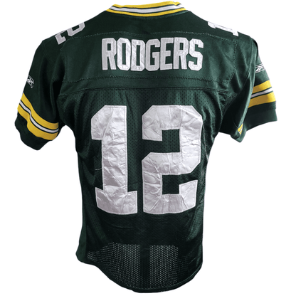 Youth S/M Green Bay Packers Jersey - Aaron Rodgers 12 Stitched Reebok NFL Team Apparel - USASTARFASHION